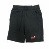 Bottoms * | Men'S Puma Black/Red Essentials + 2 Color Logo Short S