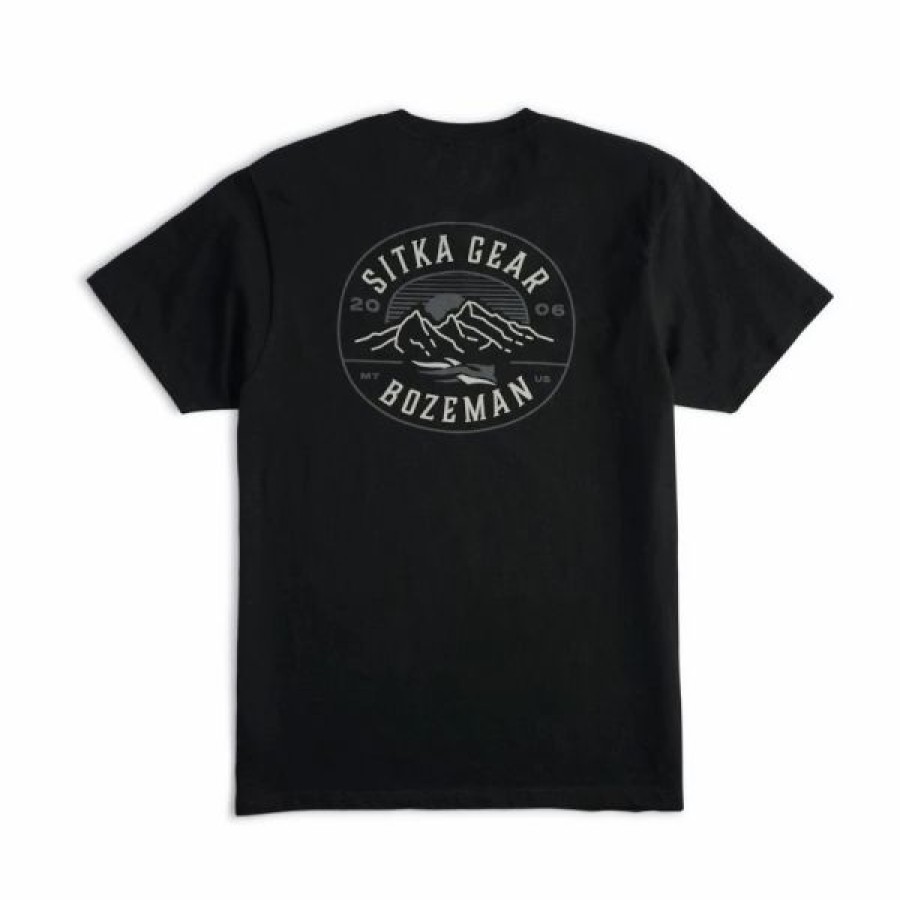 Logo Wear * | Sitka Altitude Short Sleeve Shirt Black