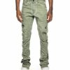 Bottoms * | Men'S Smoke Rise Vintage Army Twill Patch Rhinestone Jeans 28 36