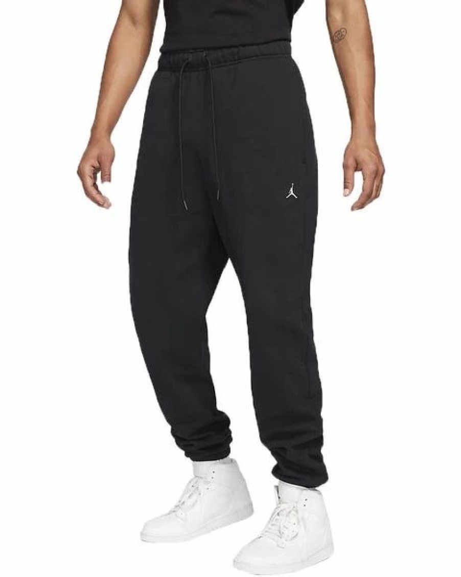 Bottoms * | Jordan Black Essentials Fleece Pants S