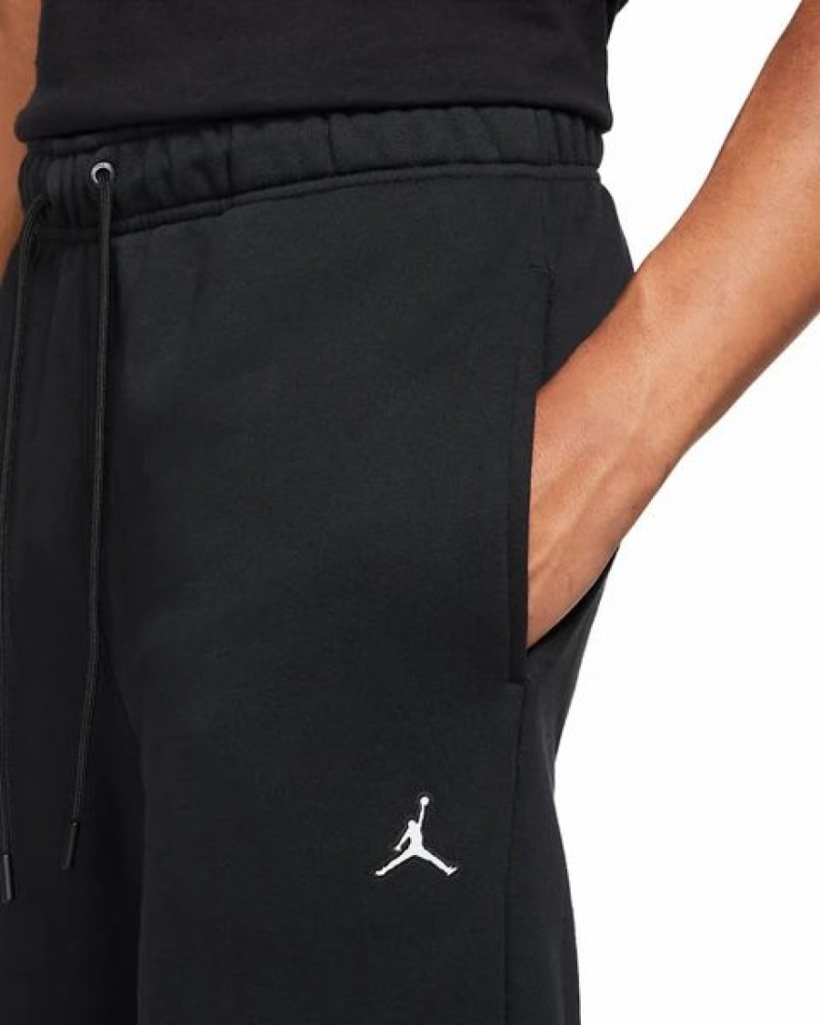 Bottoms * | Jordan Black Essentials Fleece Pants S