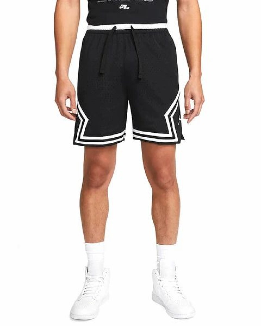 Bottoms * | Men'S Jordan Black Dri-Fit Mesh Shorts (Dh9075 010) 3Xl