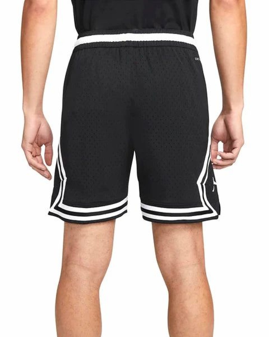 Bottoms * | Men'S Jordan Black Dri-Fit Mesh Shorts (Dh9075 010) 3Xl