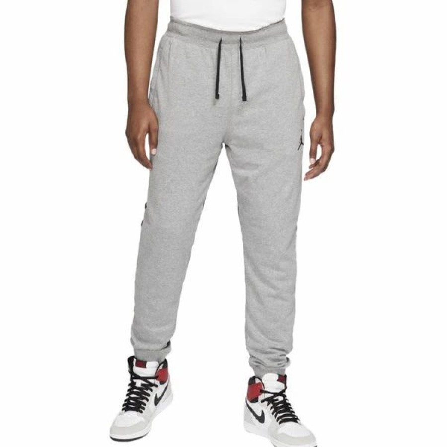 Bottoms * | Jordan Carbon Heather/Black Air Fleece Pants (Da9858 091) S