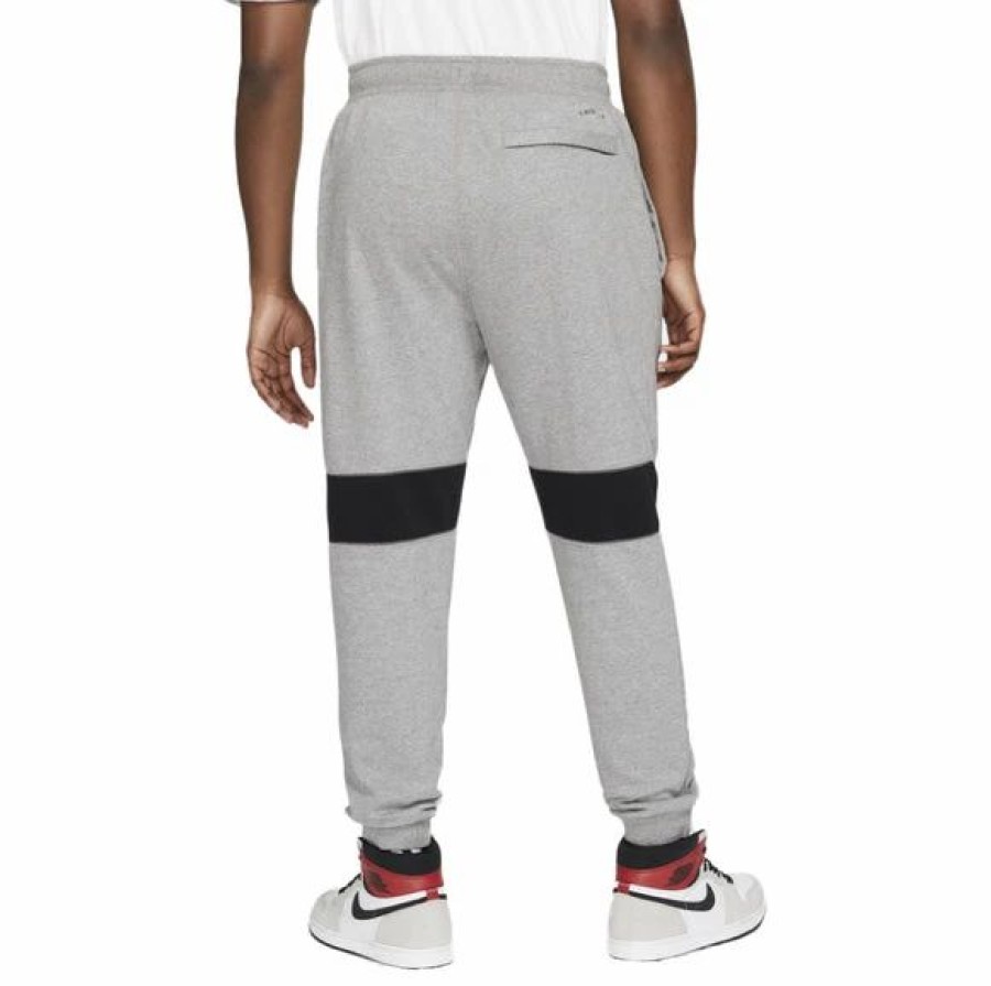 Bottoms * | Jordan Carbon Heather/Black Air Fleece Pants (Da9858 091) S