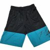 Bottoms * | Jordan Gx1 Basketball Shorts Black/Turquoise 2Xl