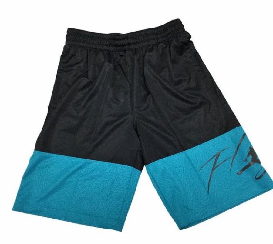 Bottoms * | Jordan Gx1 Basketball Shorts Black/Turquoise 2Xl