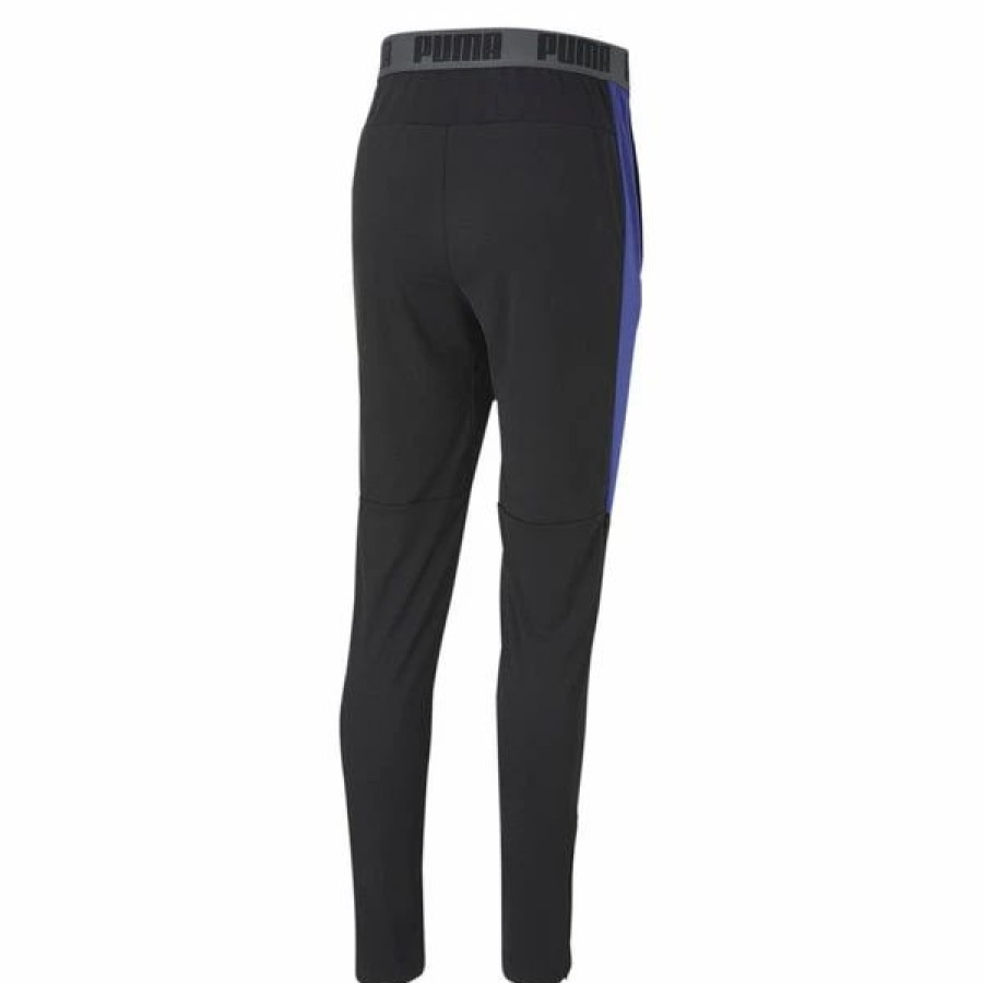 Bottoms * | Men'S Puma Speed Pant Puma Black-Royal Blue S