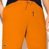 Bottoms * | Men'S Lacoste Lantern Orange Sport Fleece Shorts 3/S