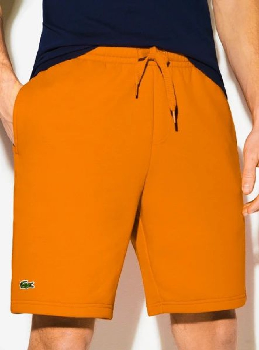 Bottoms * | Men'S Lacoste Lantern Orange Sport Fleece Shorts 3/S