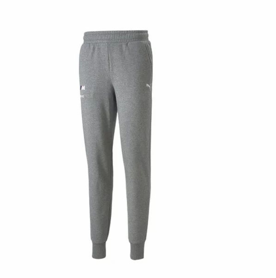 Bottoms * | Men'S Puma Medium Gray Heather Bmw Mms Ess Fleece Pants S