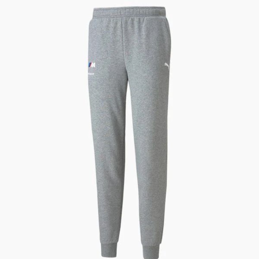 Bottoms * | Men'S Puma Medium Gray Heather Bmw Mms Ess Fleece Sweatpants S