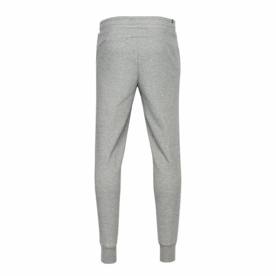 Bottoms * | Men'S Puma Medium Gray Heather Ess+ Embroidery Logo Pants Xxs