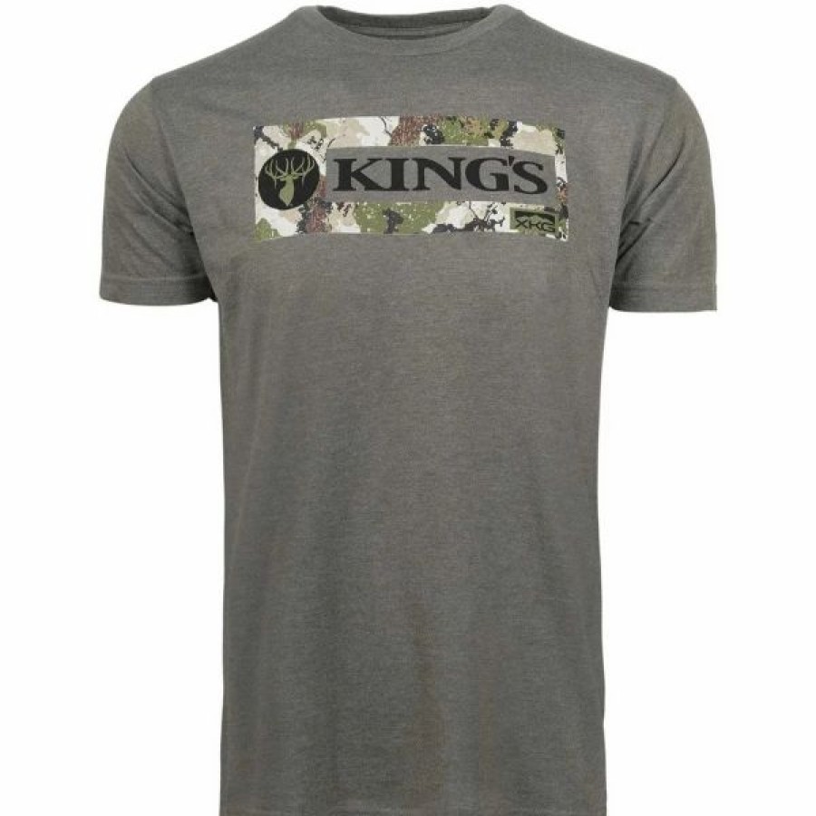 Logo Wear * | King'S Camo Xk7 Logo Short Sleeve Shirt Military Green