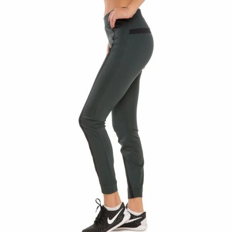 Bottoms * | Women'S Nike Green/Black Sportswear Bong Leggings L