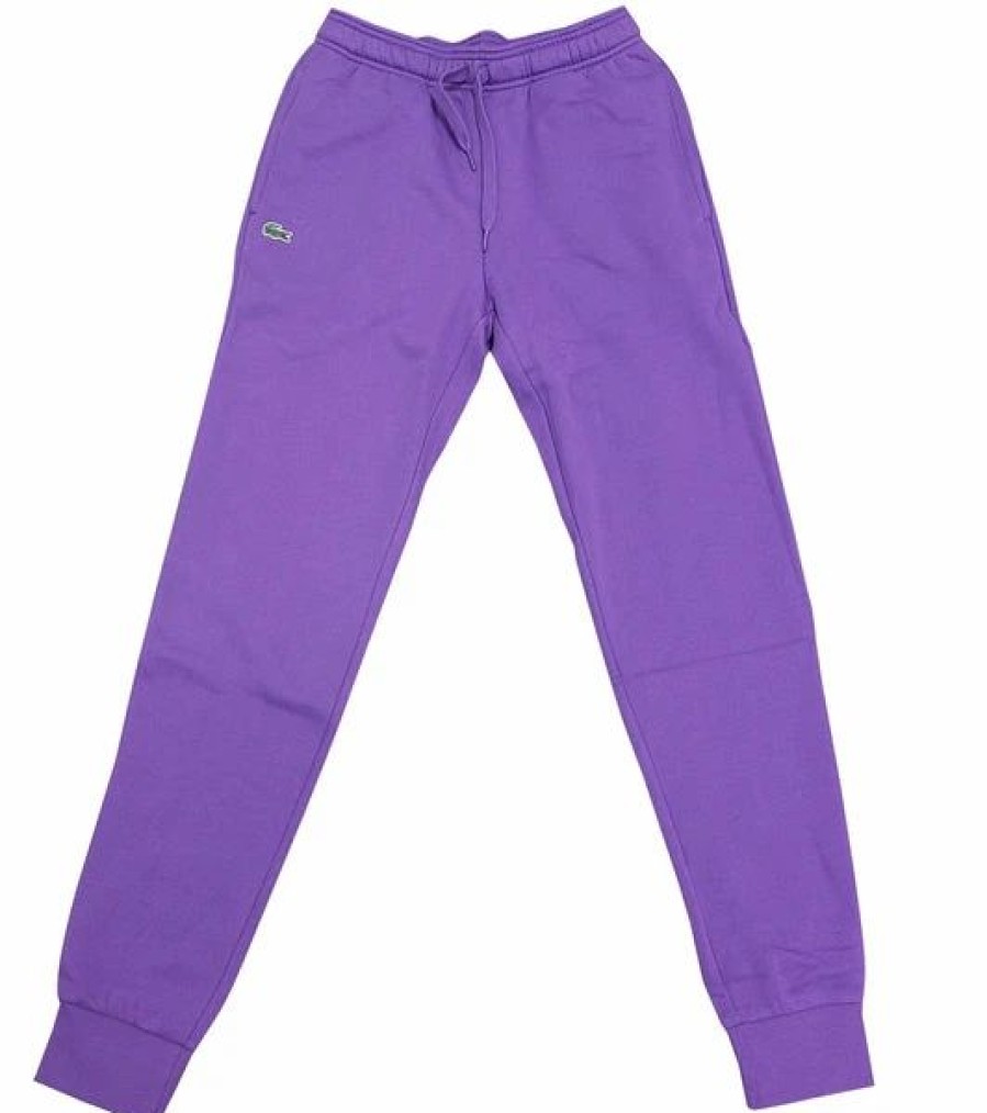 Bottoms * | Lacoste Lavender Sport Tennis Track Pants In Fleece 3/S