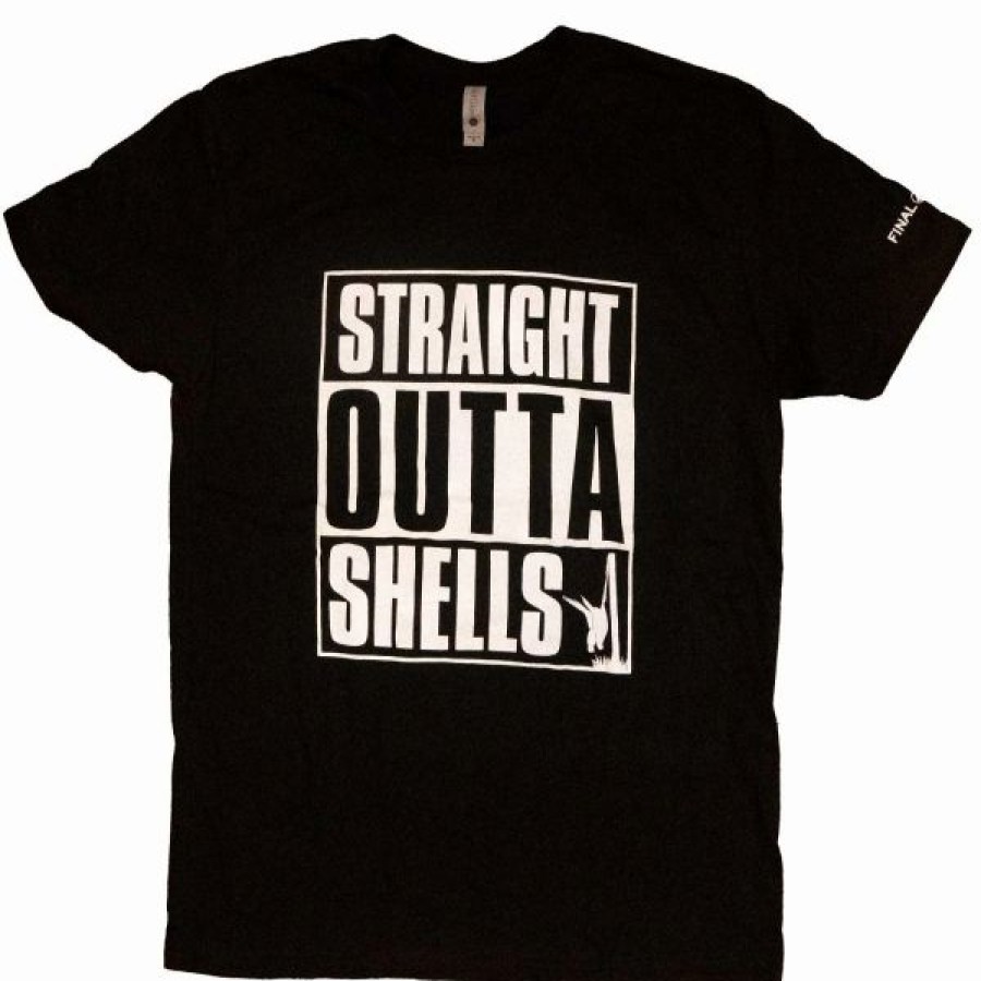 Logo Wear * | Final Rise Straight Outta Shells Short Sleeve Shirt Black