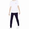 Bottoms * | Men'S Lacoste Navy Blue Sport Tennis Fleece Track Pants 3/S