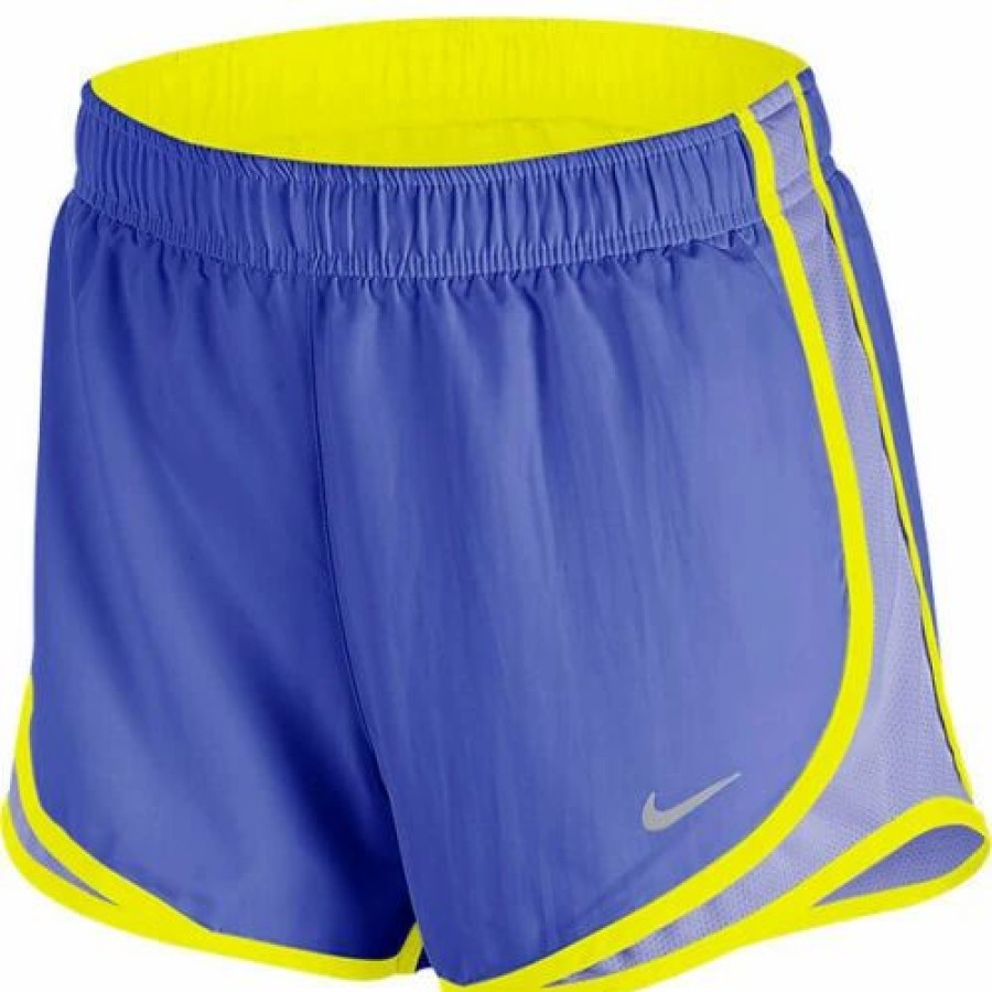 Bottoms * | Women'S Nike Saphire/Thistle Drifit Tempo Shorts Xs