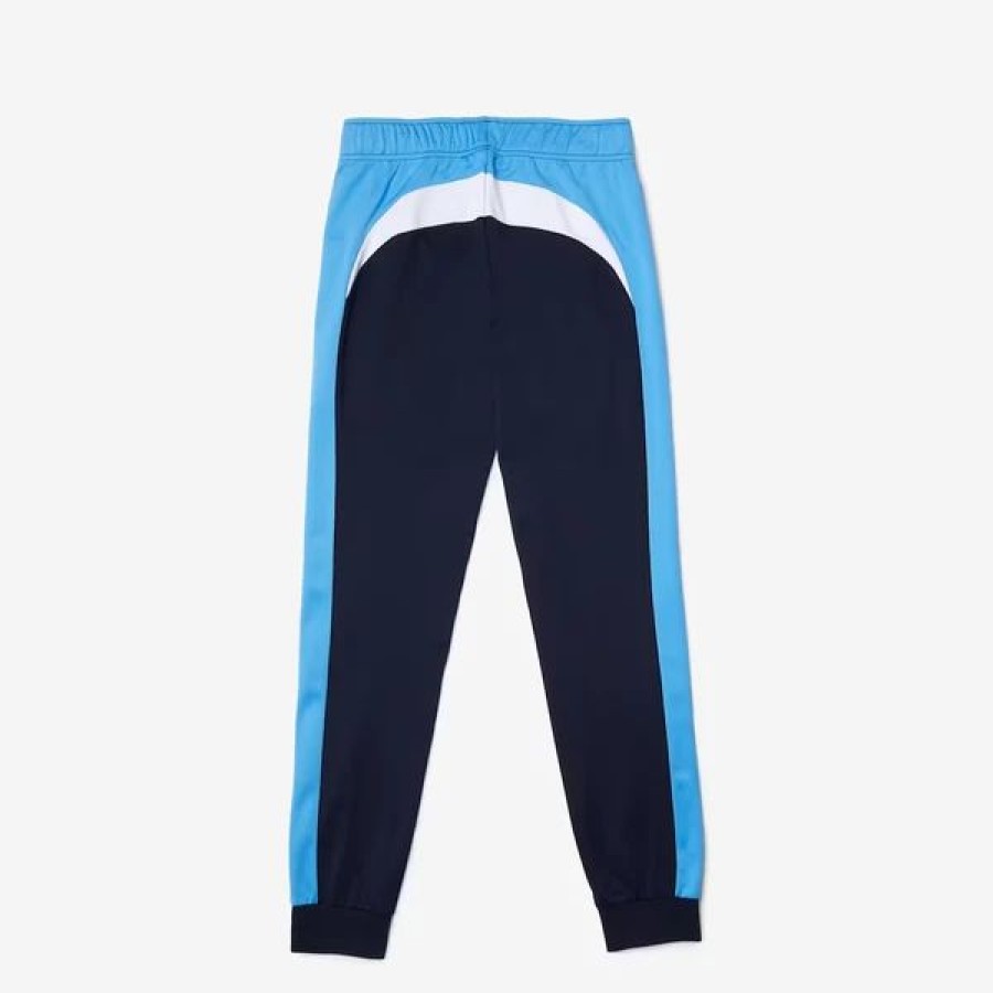 Bottoms * | Men'S Lacoste Argentine Blue/Navy Sport Tennis Training Pants 3/S