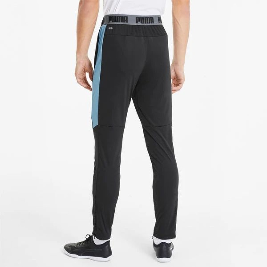 Bottoms * | Men'S Puma Speed Pant Puma Black-Silver Lake Blue M