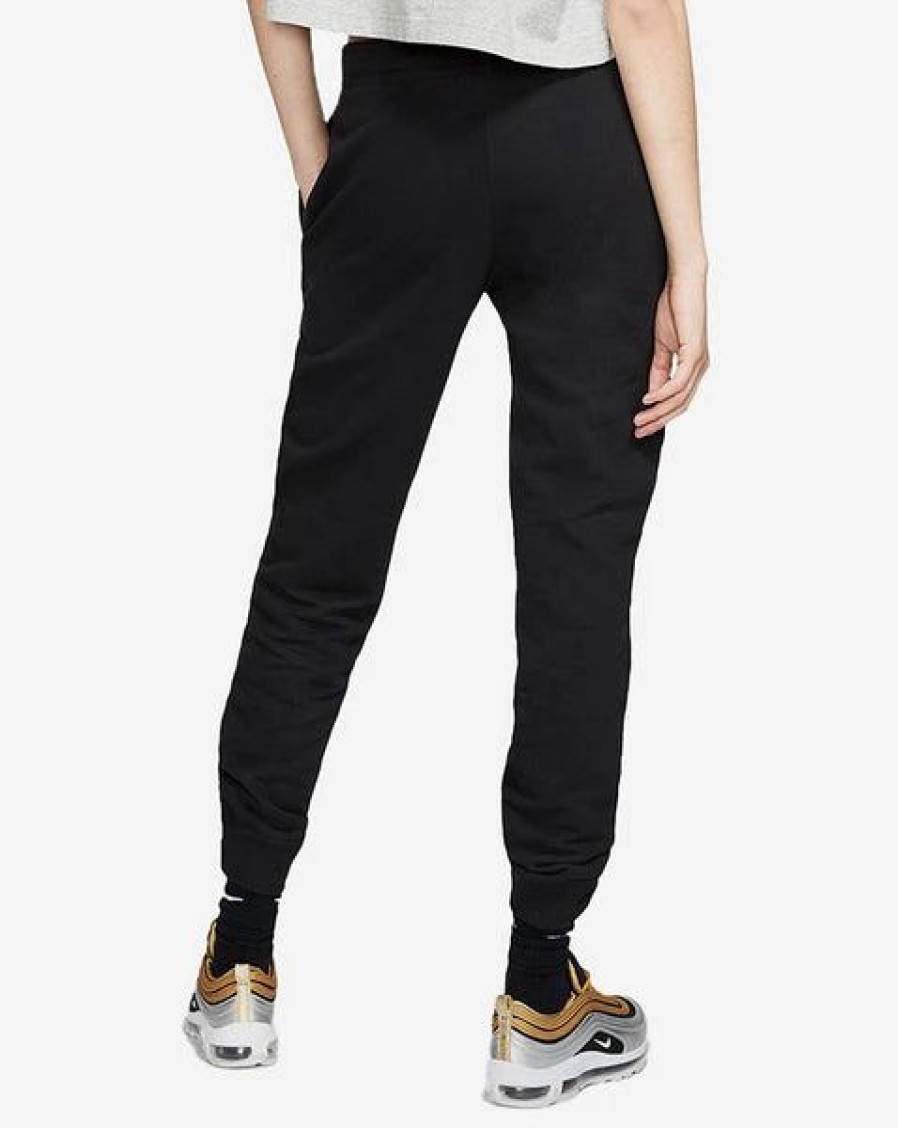 Bottoms * | Women'S Nike Black/White Essential Fleece Pants (Bv4095 010) M