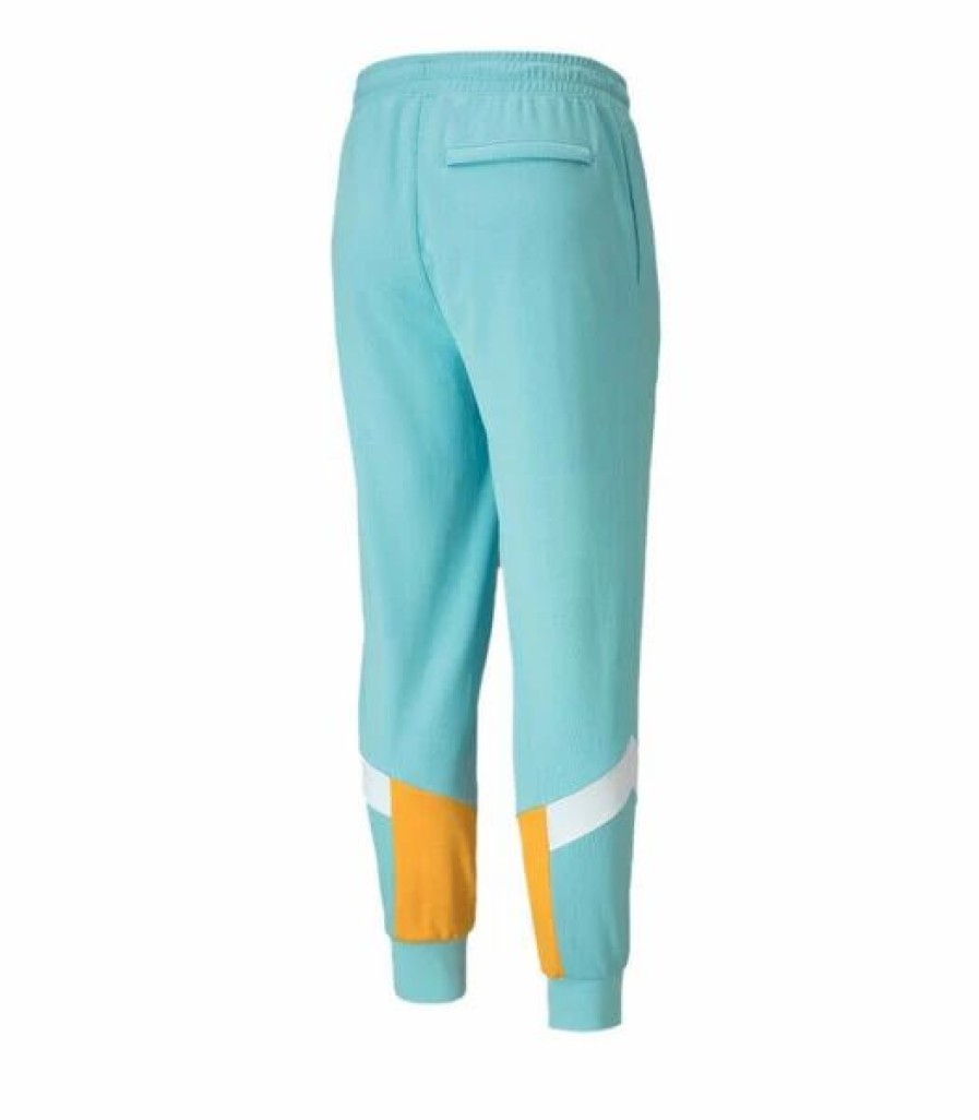 Bottoms * | Men'S Puma Iconic Mcs Summer Track Pants Aquamarine 2Xl