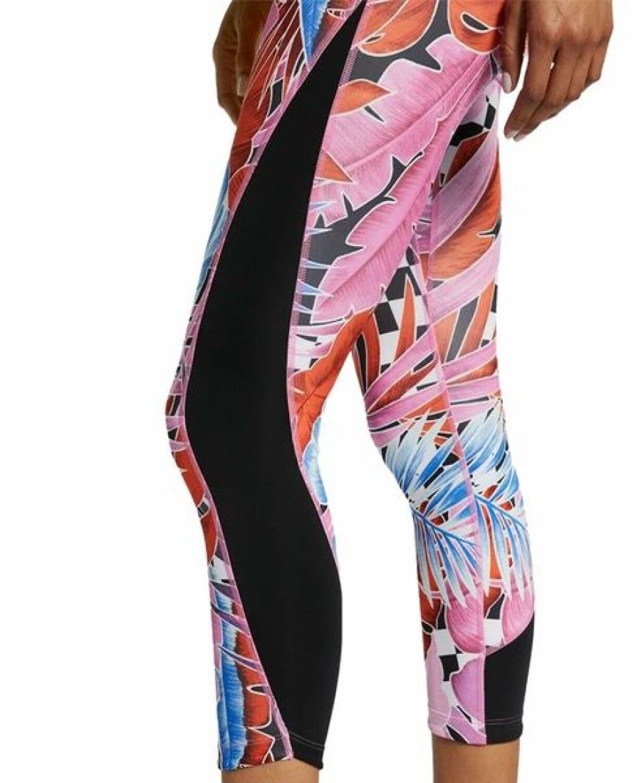 Bottoms * | Women'S Nike One Laser Fuscia Printed Cropped Leggings S