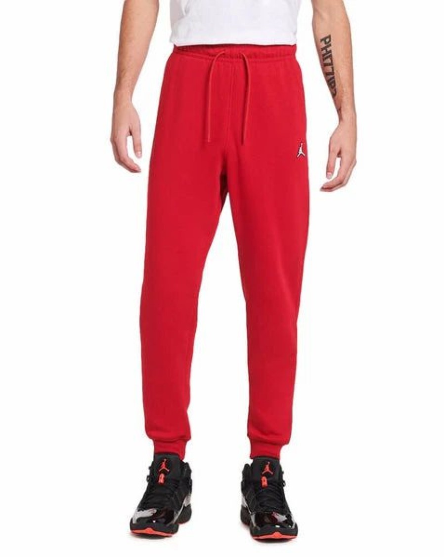 Bottoms * | Men'S Jordan Gym Red Essential Fleece Jogger (Dq7340 687) S