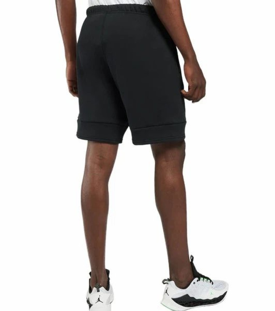 Bottoms * | Men'S Jordan Black/White Jumpman Air Fleece Shorts M