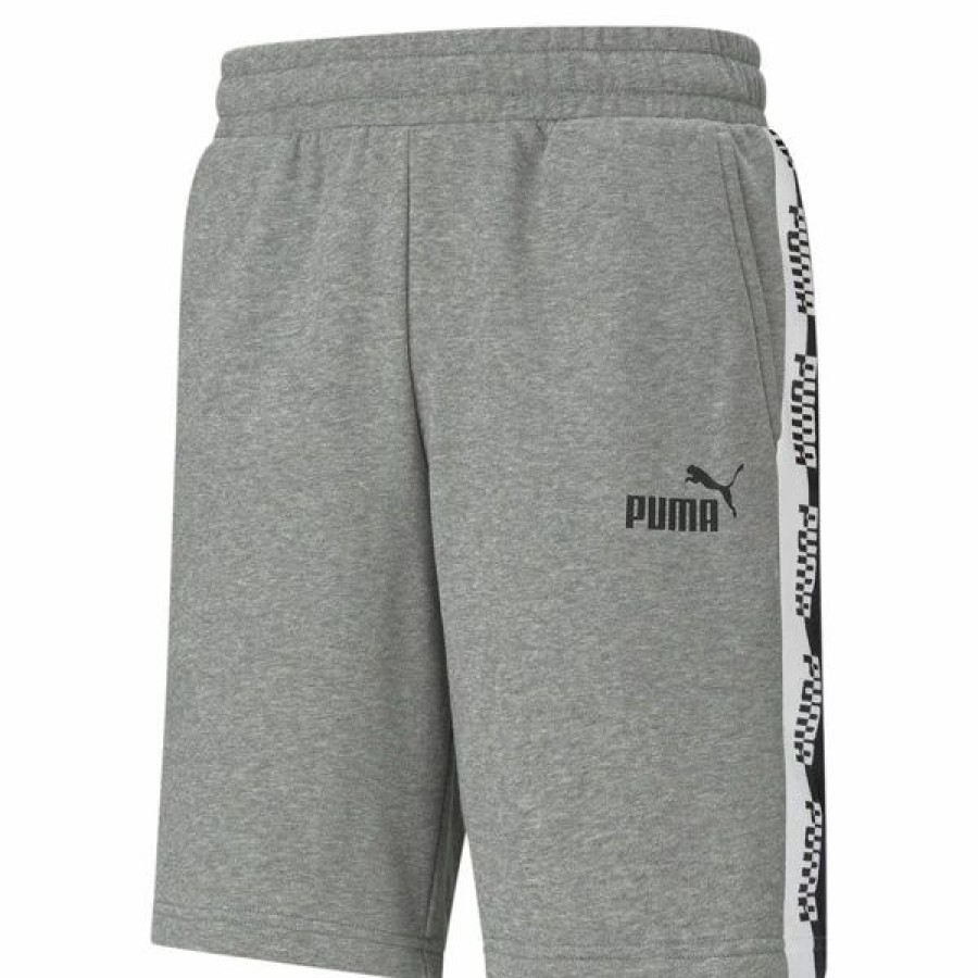 Bottoms * | Men'S Puma Medium Gray Heather Amplified Shorts Xs