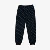 Bottoms * | Lacoste Black L!Ve Allover Logo Print Sweatpants 2Xl