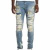 Bottoms * | Men'S Smoke Rise Surf Blue Engineered Fashion Jeans 30 32