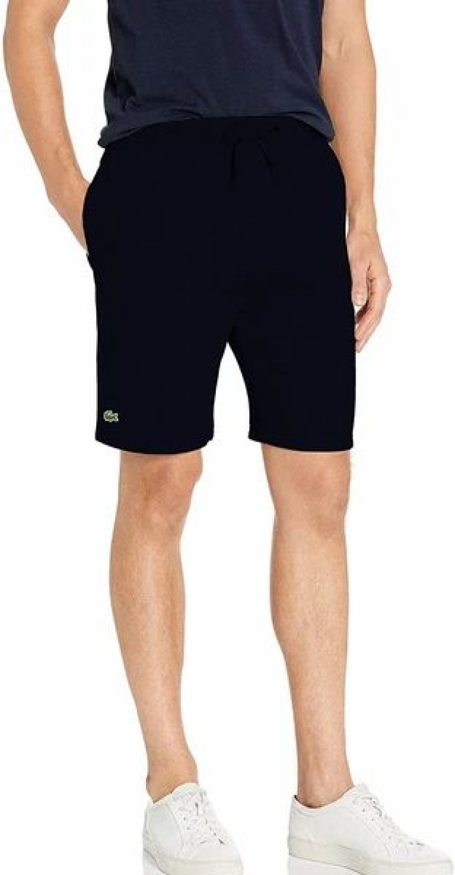 Bottoms * | Lacoste Navy Fleece Sport Shorts 3/S