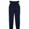 Bottoms * | Men'S Lacoste Navy Blue/White/Green Sport Branded Bands Tracksuit Pants 3/S