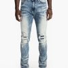 Bottoms * | Men'S Smoke Rise Aiden Blue Rip & Repair Jeans 36 32