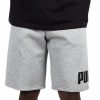 Bottoms * | Men'S Puma Medium Gray Heather Big Fleece Logo Shorts S