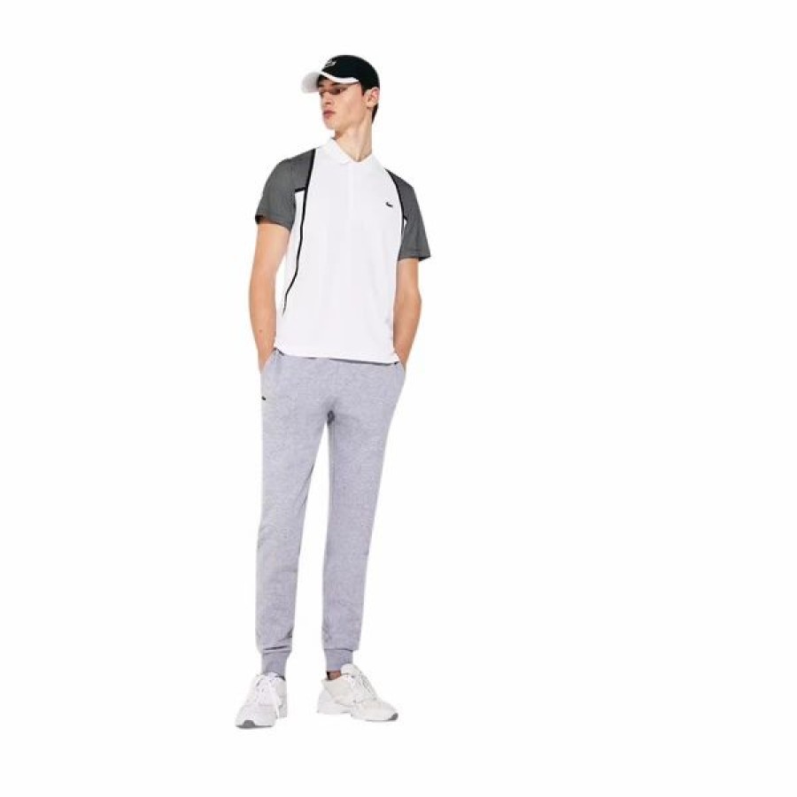 Bottoms * | Lacoste Silver Chine Sport Tennis Track Pants In Fleece 3/S