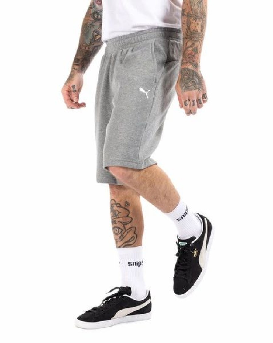 Bottoms * | Men'S Puma Medium Gray Heather Bmw Mms Ess Shorts S