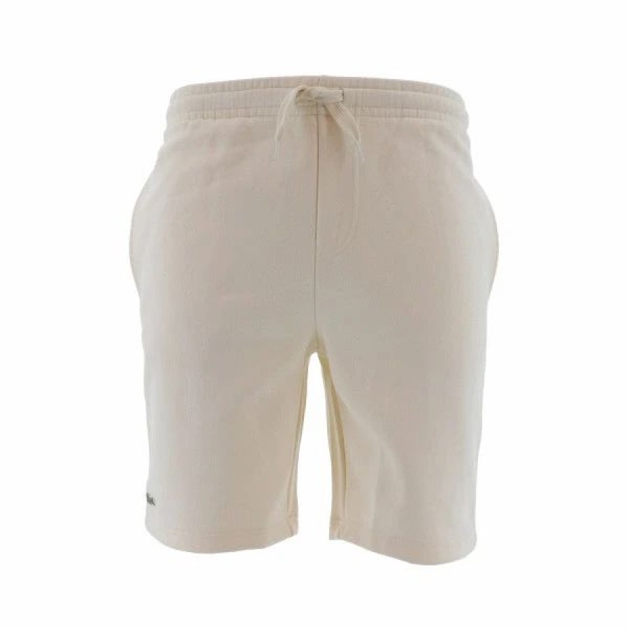 Bottoms * | Men'S Lacoste Cream Sport Tennis Fleece Shorts 3/S