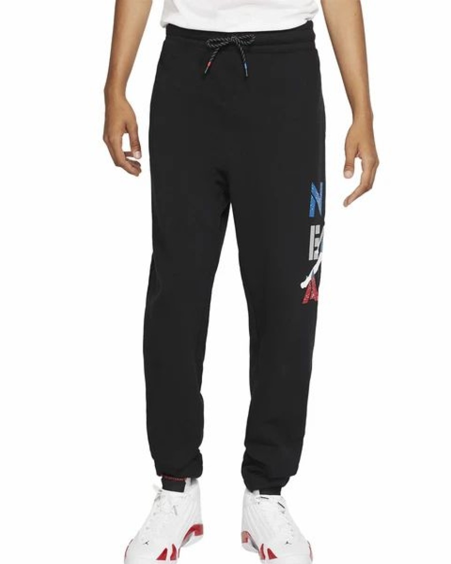 Bottoms * | Jordan Black/Grey/Gym Red Legacy Aj4 Sweatpants 2Xl