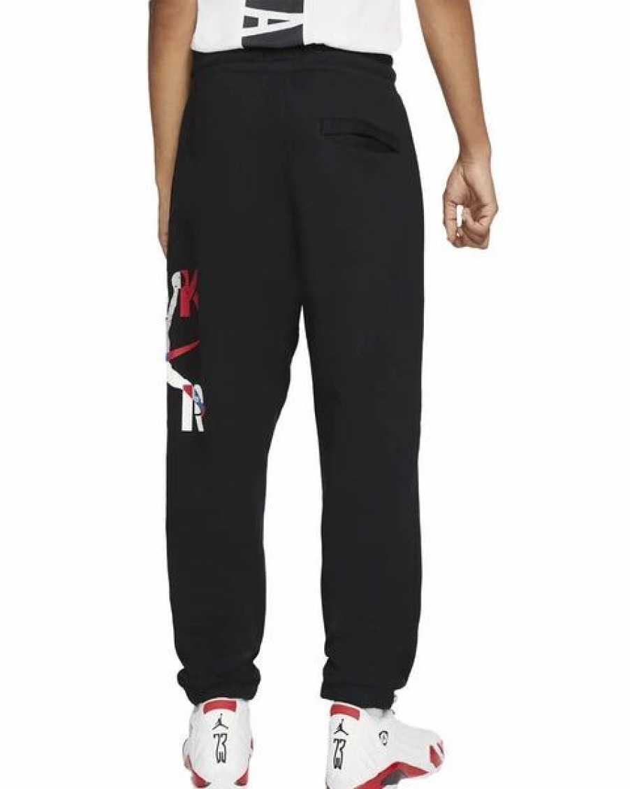 Bottoms * | Jordan Black/Grey/Gym Red Legacy Aj4 Sweatpants 2Xl