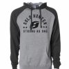 Logo Wear * | Solo Hntr Stars Raglan Hoody Grey