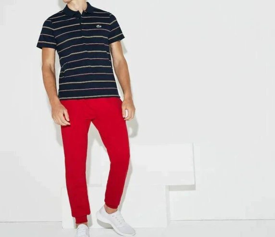 Bottoms * | Lacoste Red Sport Tennis Track Pants In Fleece 3/S