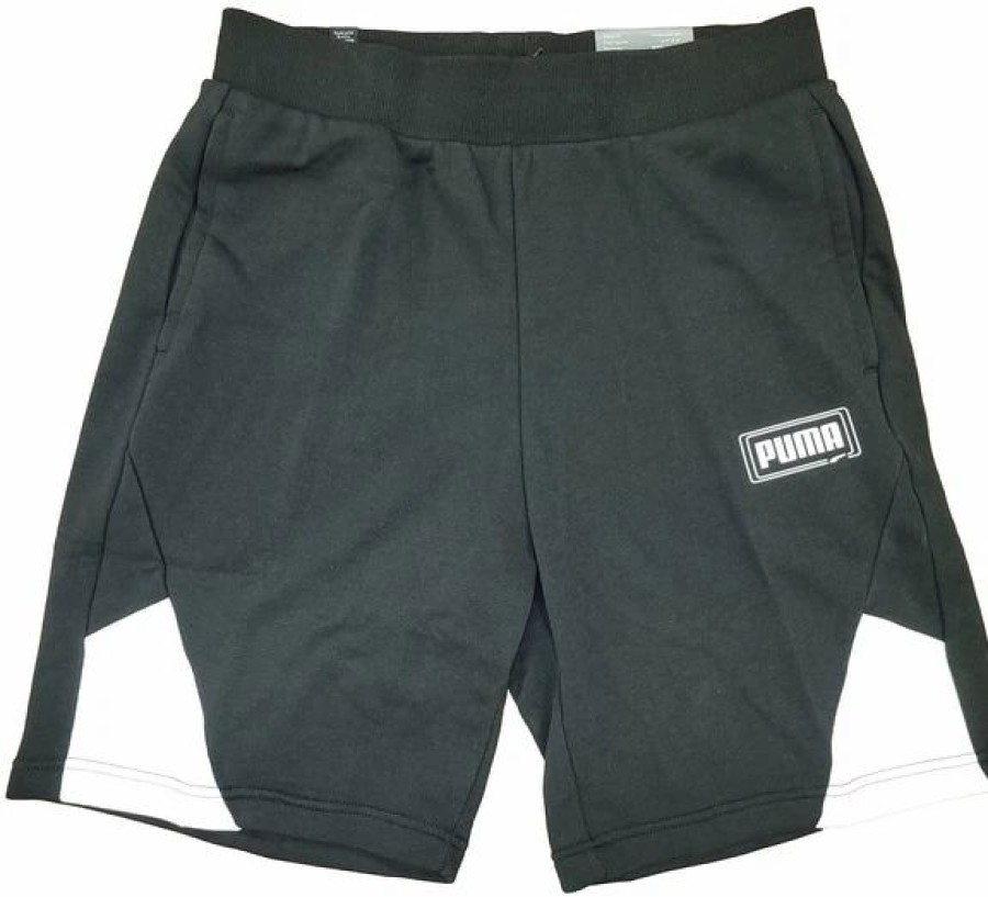 Bottoms * | Men'S Puma Black Rebel Shorts 9 Mt