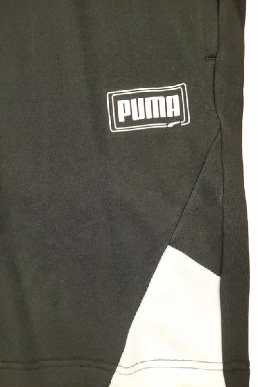 Bottoms * | Men'S Puma Black Rebel Shorts 9 Mt