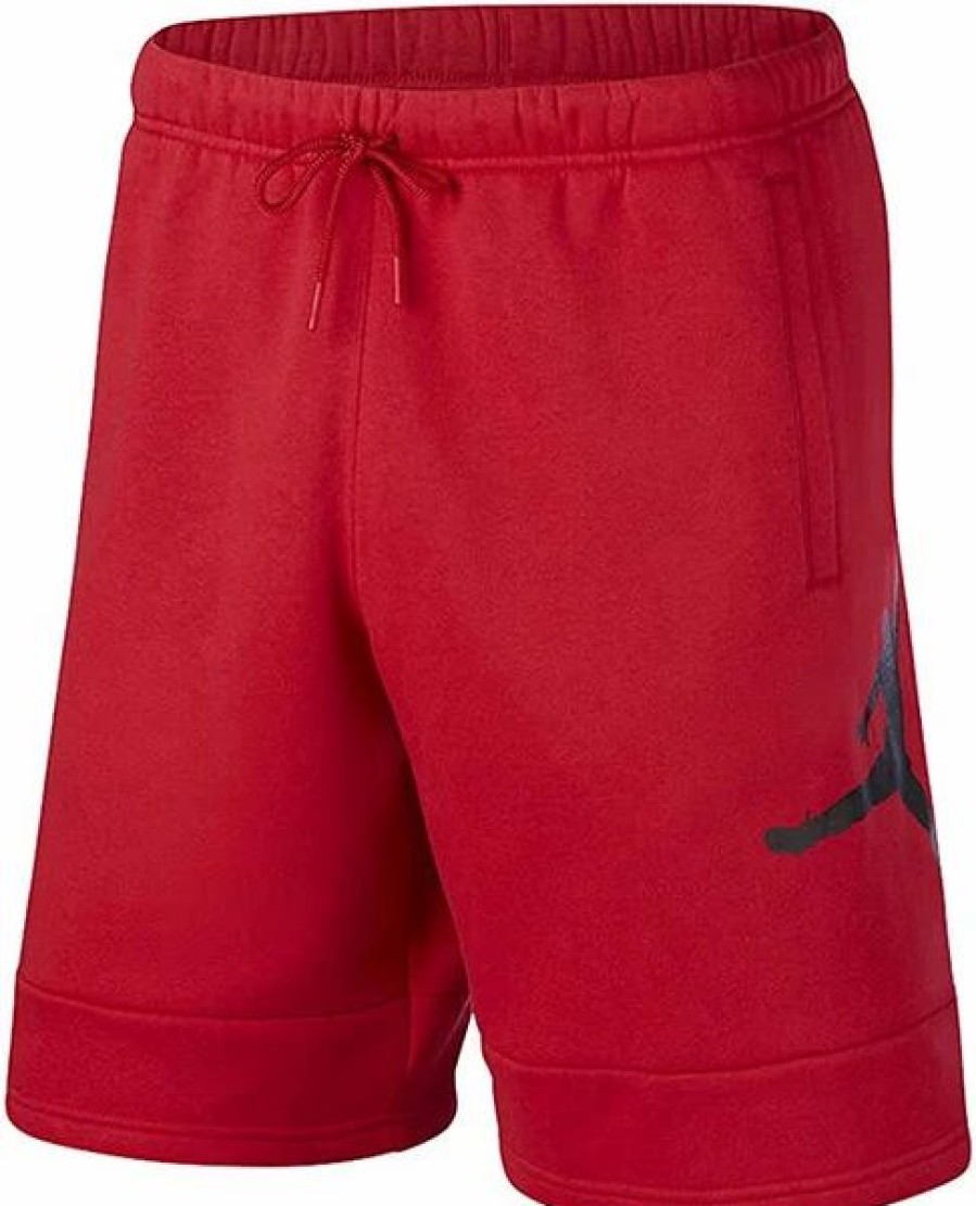 Bottoms * | Men'S Jordan Gym Red Jumpman Air Fleece Shorts Xs