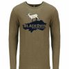 Logo Wear * | Blackovis Denali Ls Shirt Military Green