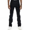 Bottoms * | Men'S Smoke Rise Jet Black Twill Patch Rhinestone Jeans 28 35