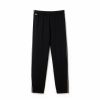 Bottoms * | Lacoste Black Taffeta Track Pants 3/S